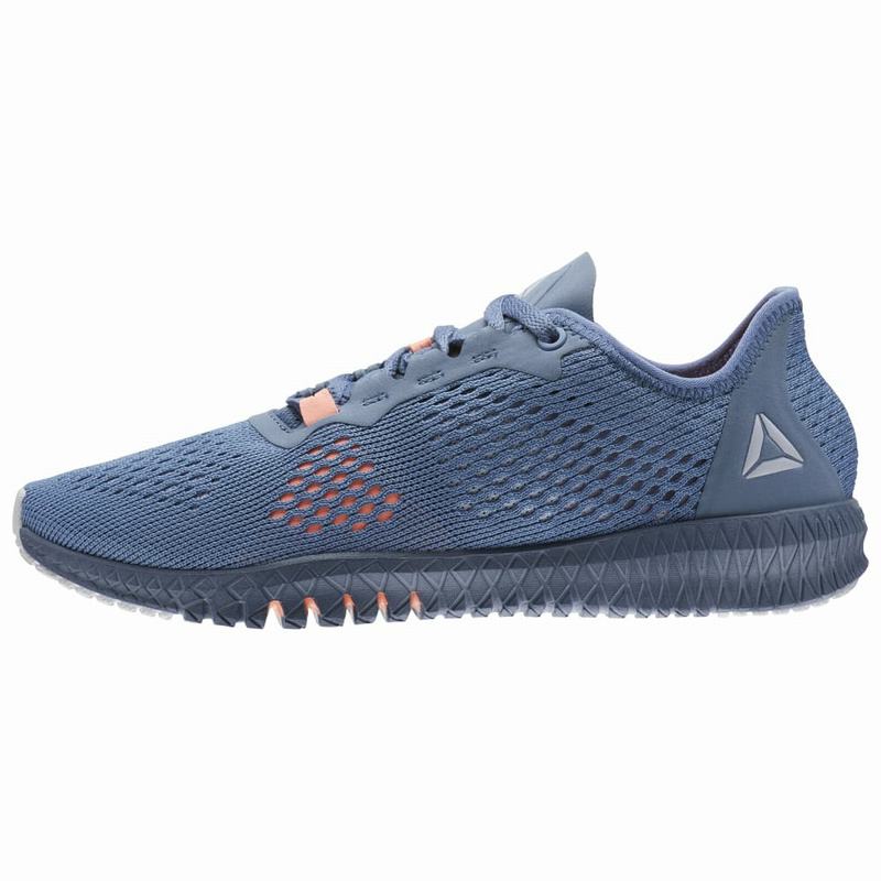 Adidasi Training Reebok Flexagon Dama Albastri/Gri/Roz Romania EJ5680XF
